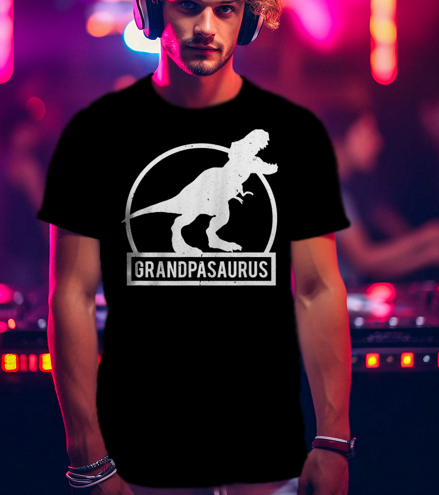 Grandpasaurus Dinosaur Grandpa T-Shirt