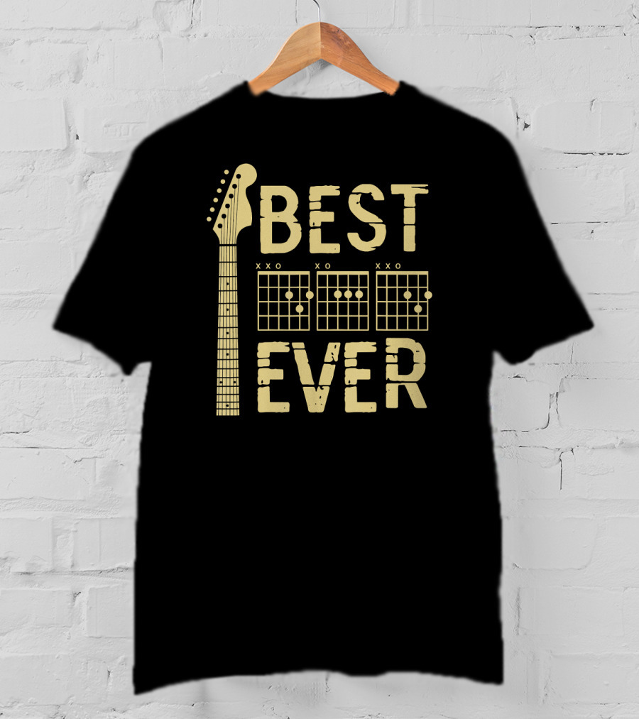 Guitarist Best Dad Ever D A D Chord Best Ever T-Shirt