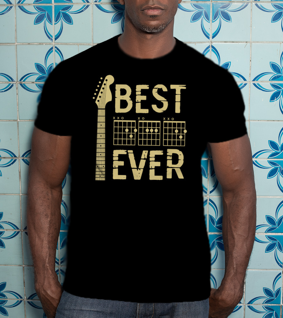 Guitarist Best Dad Ever D A D Chord Best Ever T-Shirt