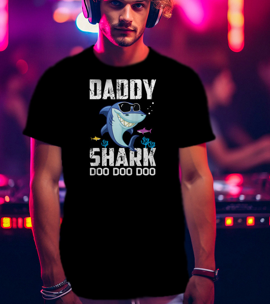 Daddy Shark Doo Doo Doo Mens Daddy Shark T-Shirt