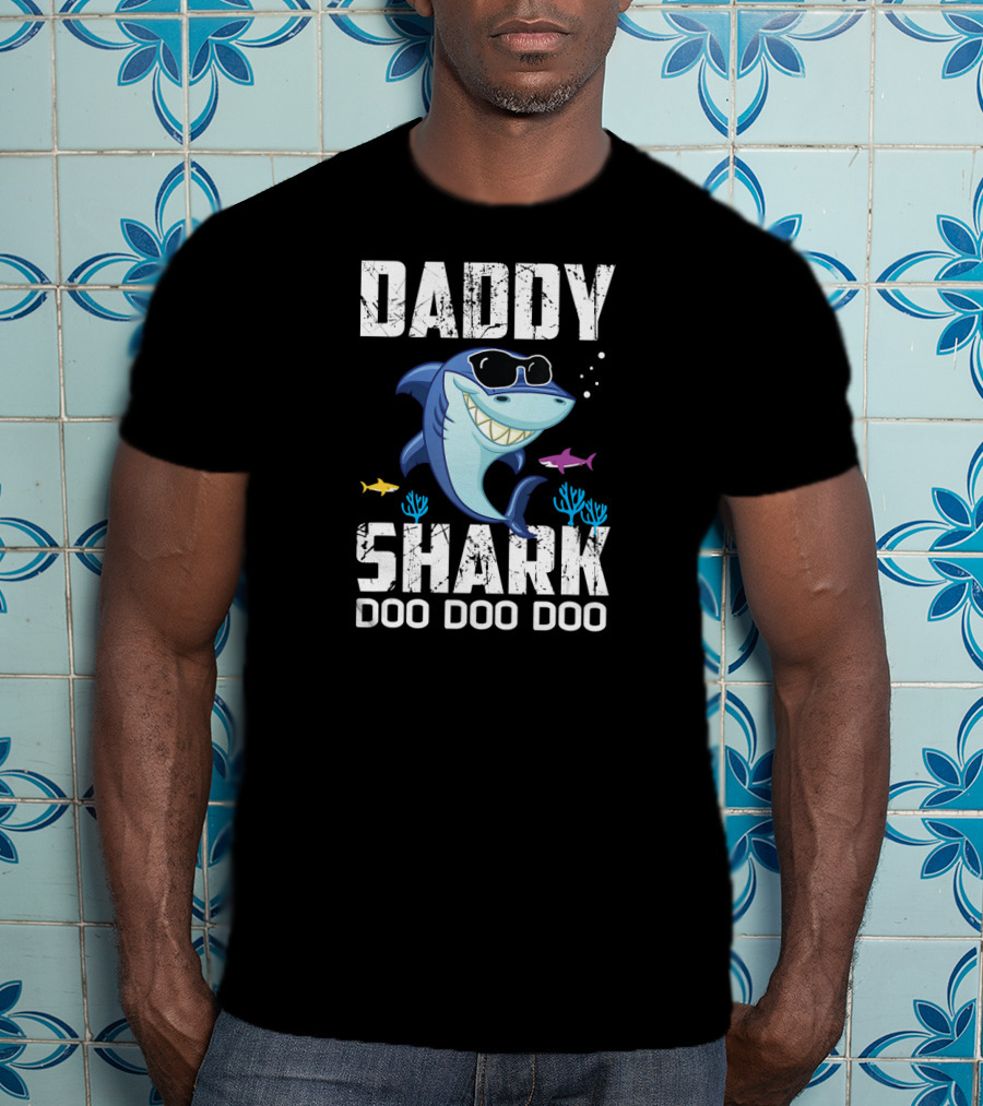 Daddy Shark Doo Doo Doo Mens Daddy Shark T-Shirt