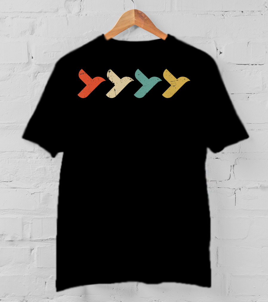 Retro Vintage Flying Bird Pattern Classic T-Shirt