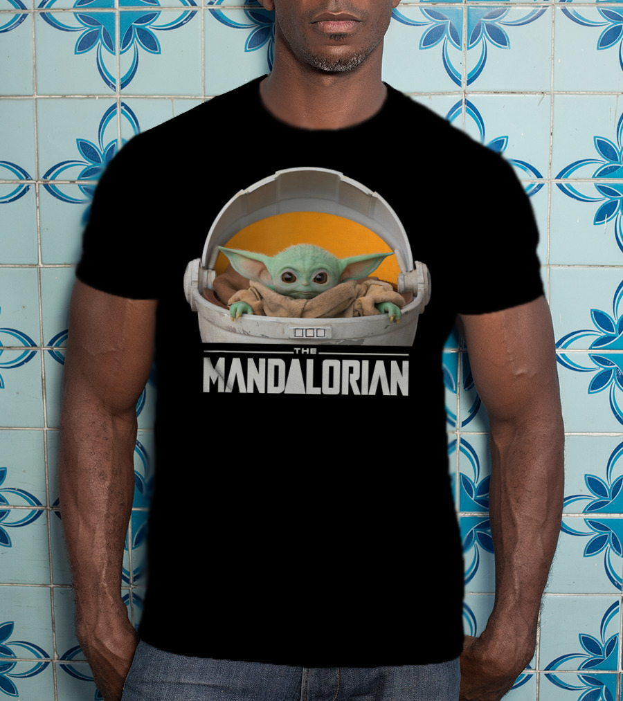 Star Wars The Mandalorian The Child In Floating Pod Iconic Character T-Shirt