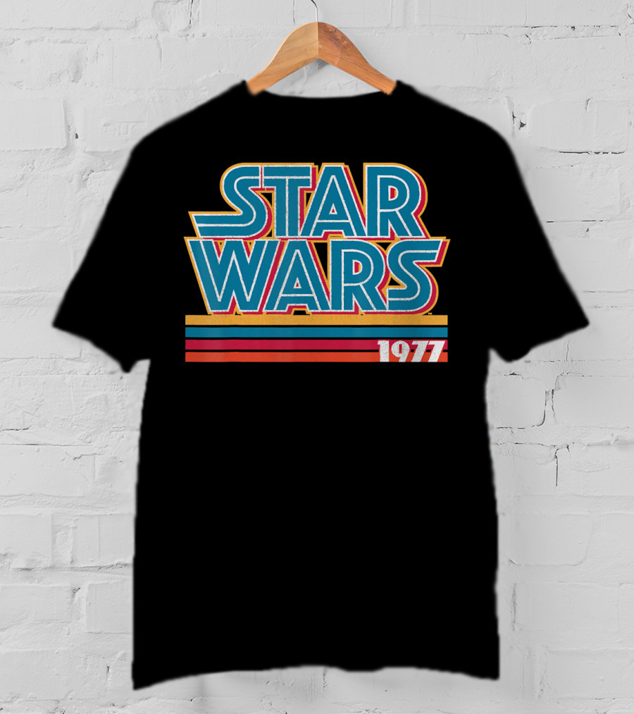 Star Wars 1977 Retro Striped T-Shirt