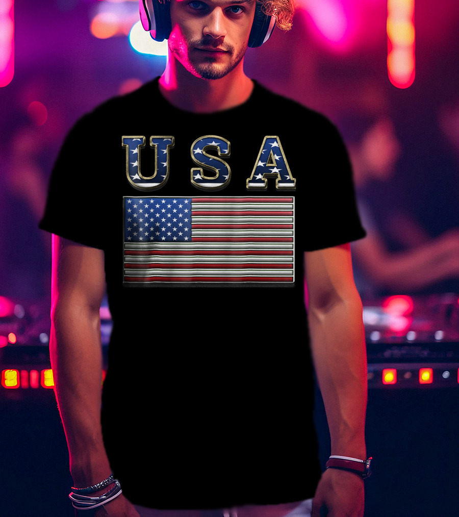 USA United States American Flag Patriotic T-Shirt