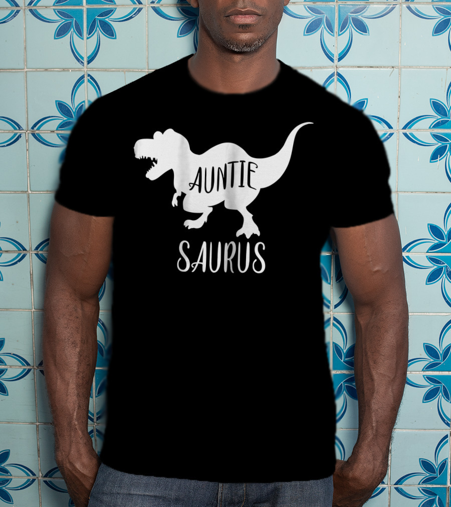 Auntie Saurus Dinosaur Family Matching Aunt T-Shirt