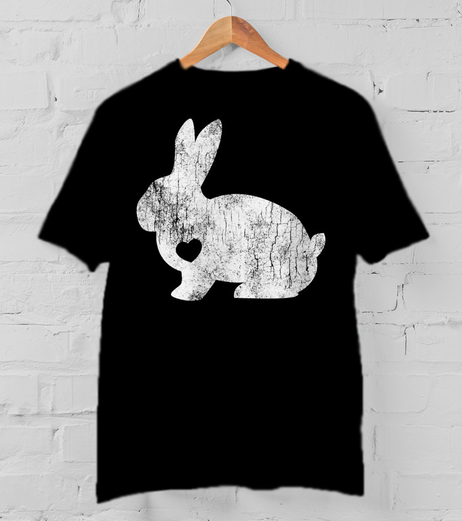 Love Heart Bunny Rabbit Lover Animal Pet Owner Easter T-Shirt