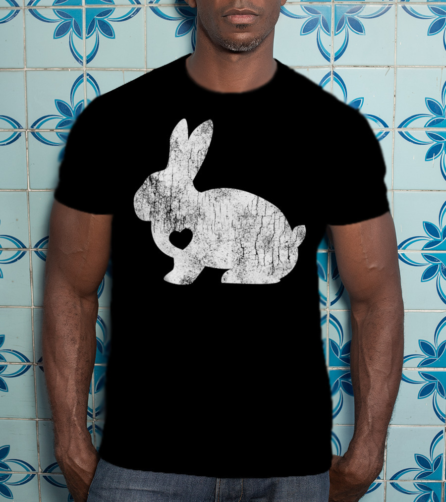 Love Heart Bunny Rabbit Lover Animal Pet Owner Easter T-Shirt