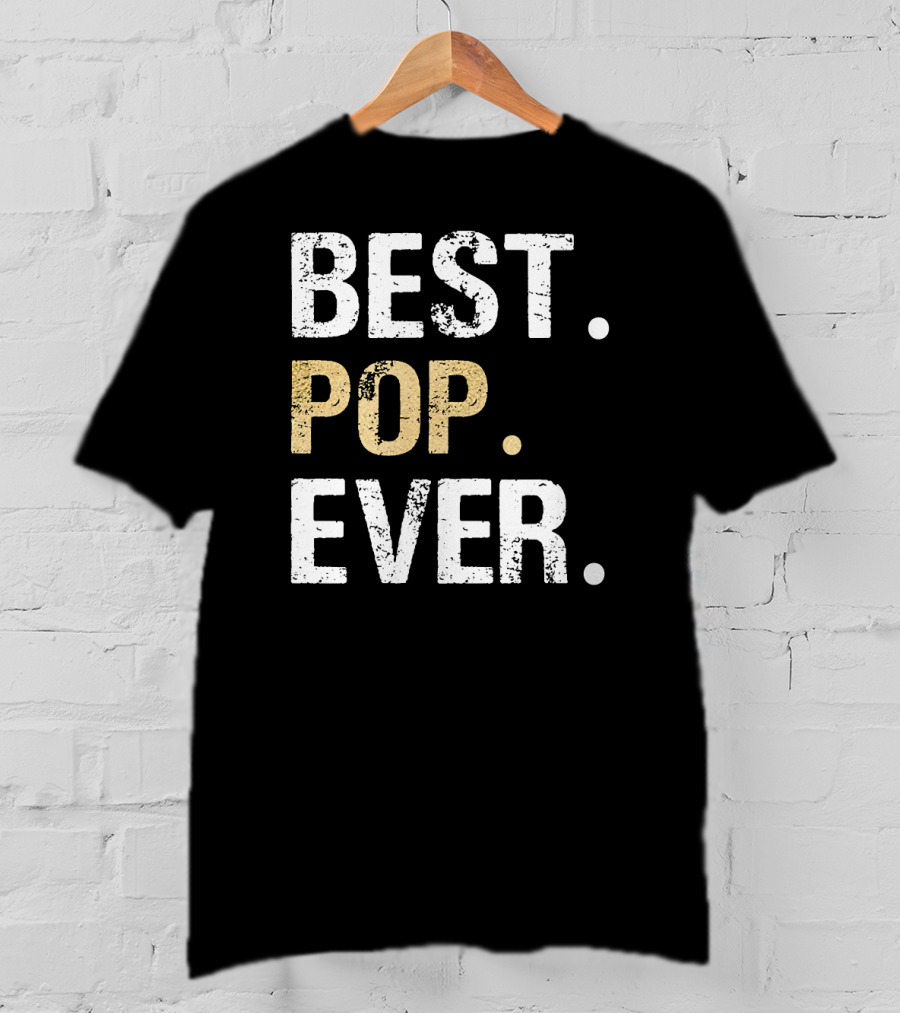 Mens Granddaughter Grandson Grandkids Best Pop Ever T-Shirt