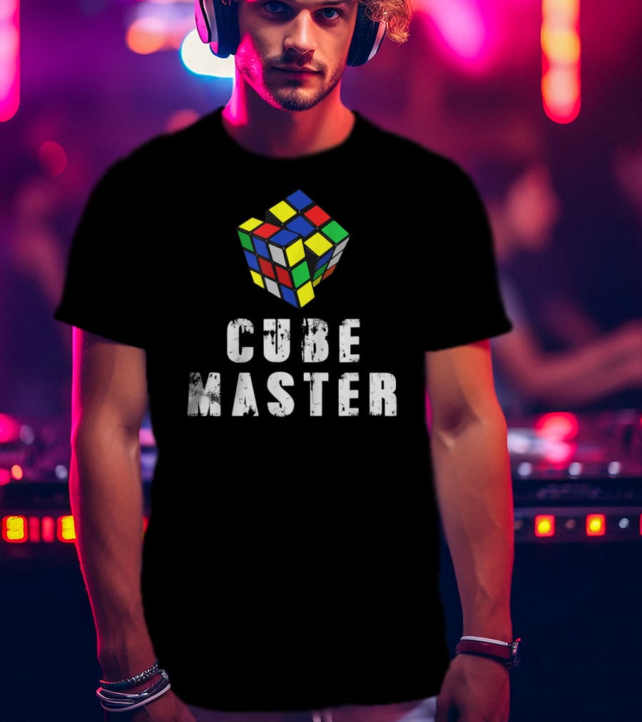 Awesome Melting Rubik Cube Master Solved T-Shirt