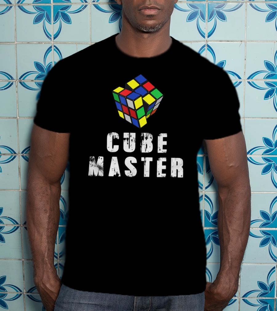Awesome Melting Rubik Cube Master Solved T-Shirt