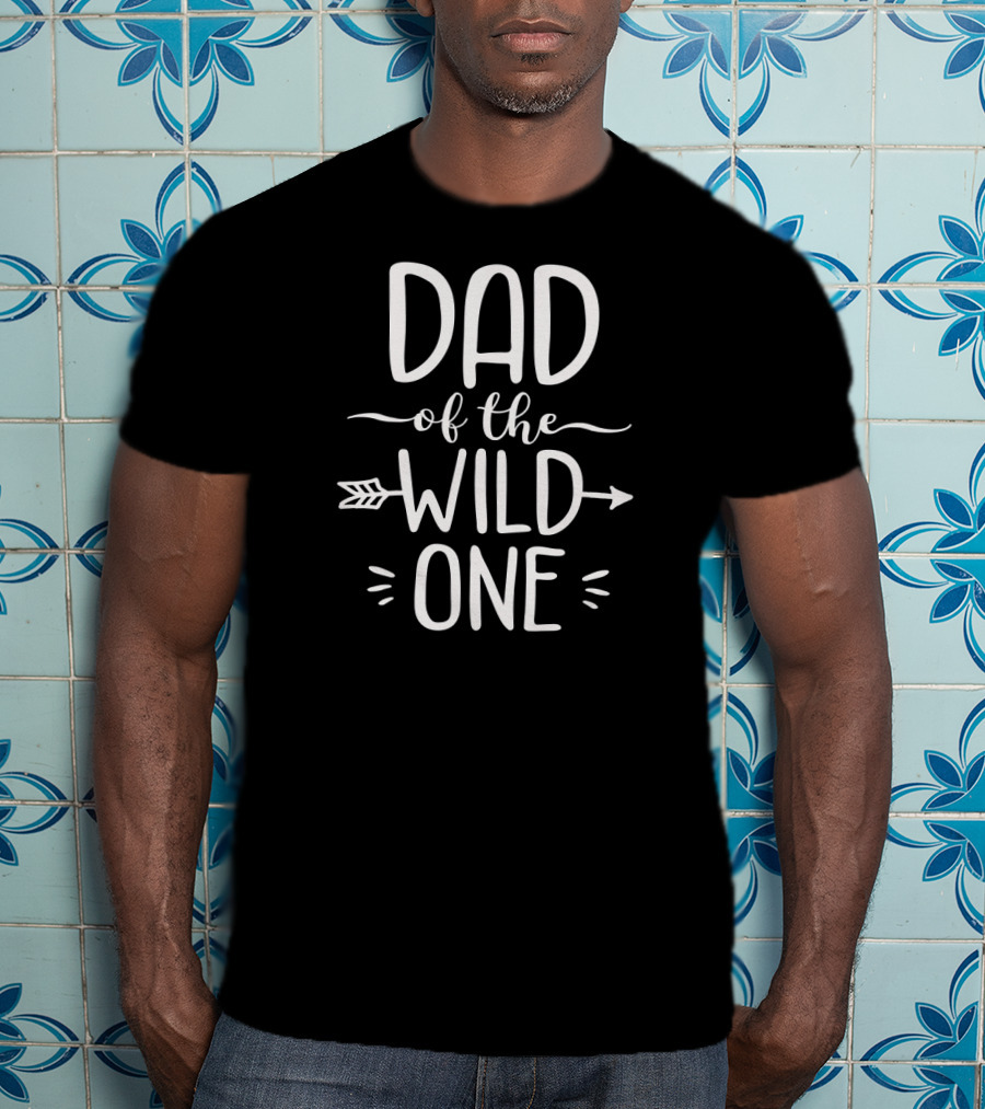 Dad Of The Wild One Arrow Design For 1st Birthday Safari T-Shirt
