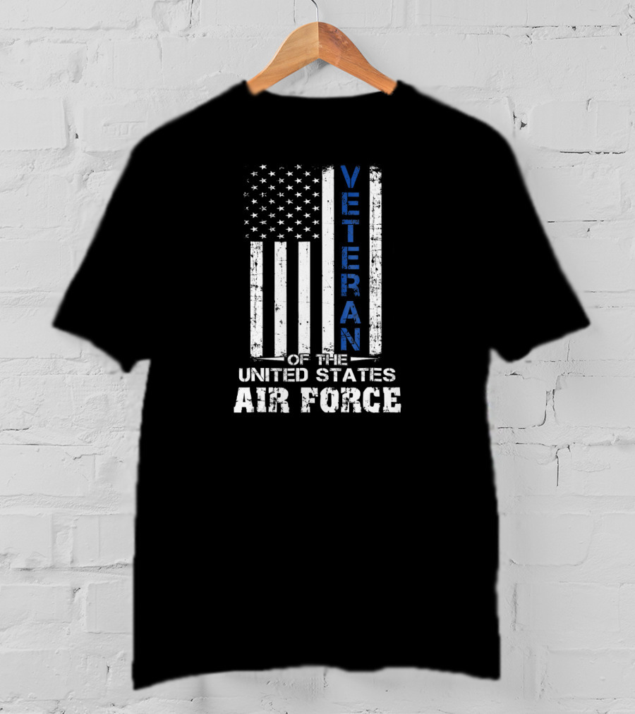 Veteran Of The United States Air Force USAF American Flag T-Shirt