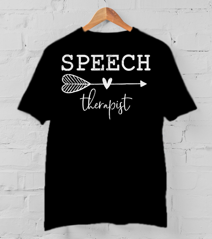 Speech Therapist Arrow Heart T-Shirt