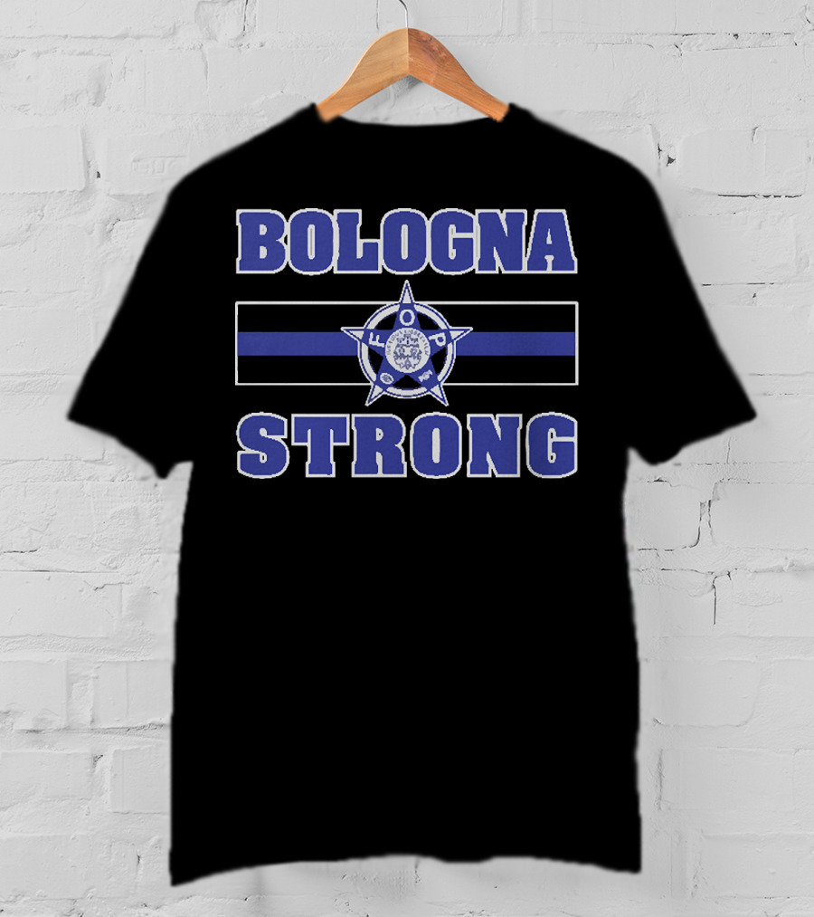 Bologna Strong Thin Blue Line Starbadge FOP T-Shirt