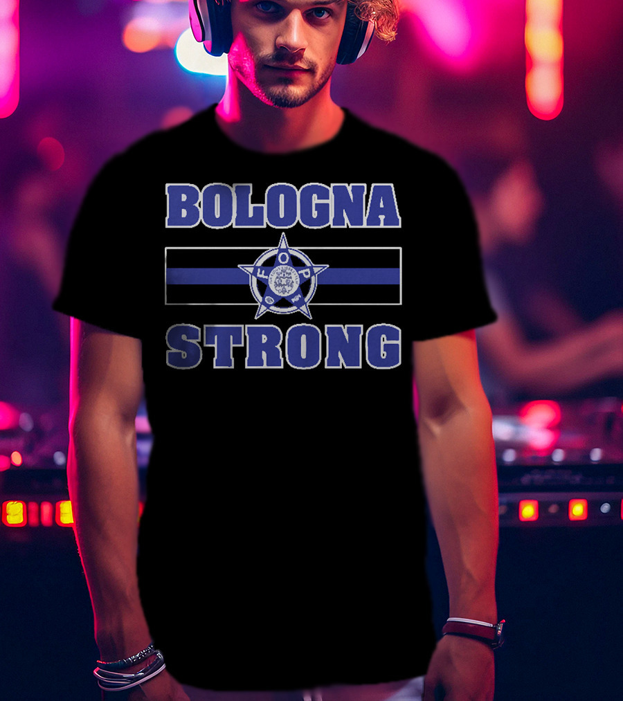 Bologna Strong Thin Blue Line Starbadge FOP T-Shirt