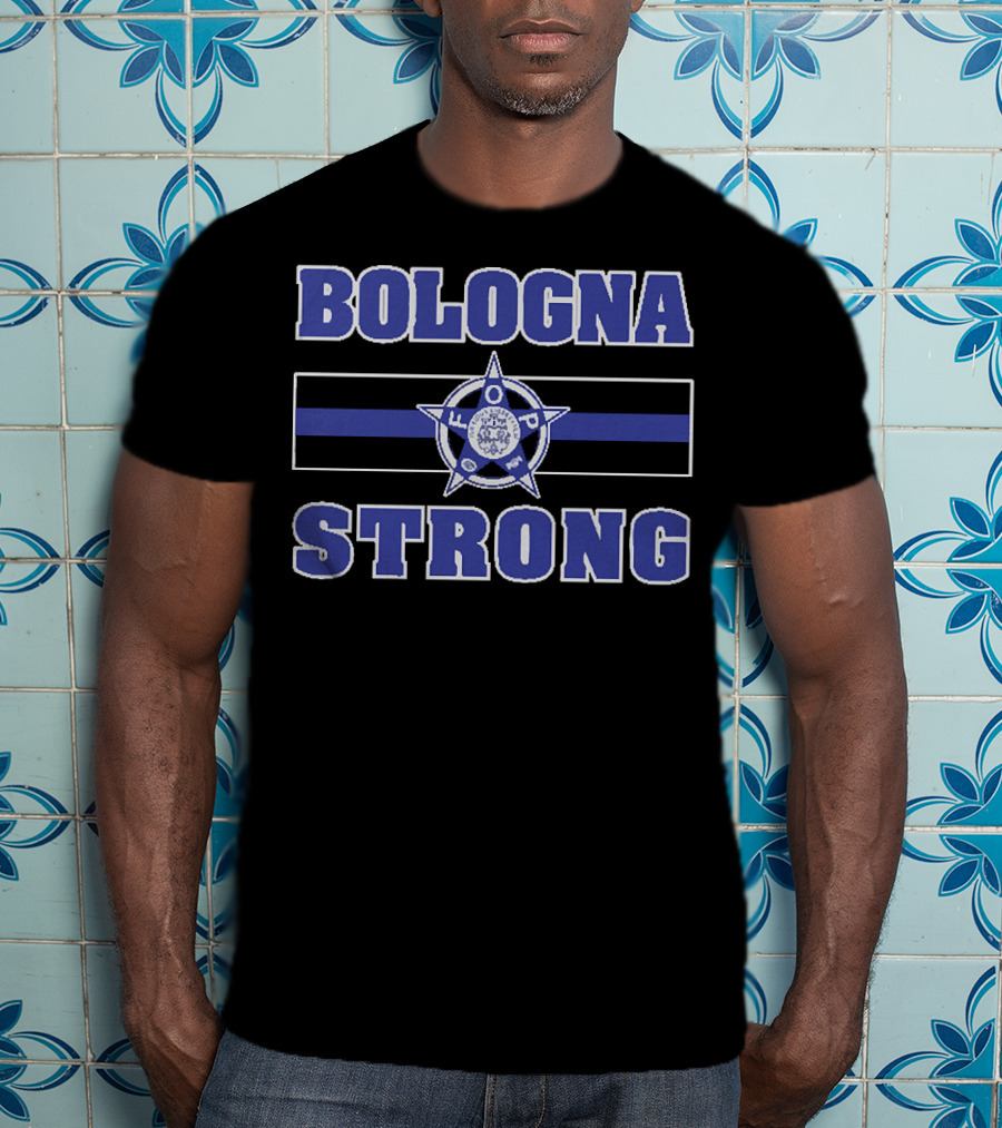 Bologna Strong Thin Blue Line Starbadge FOP T-Shirt