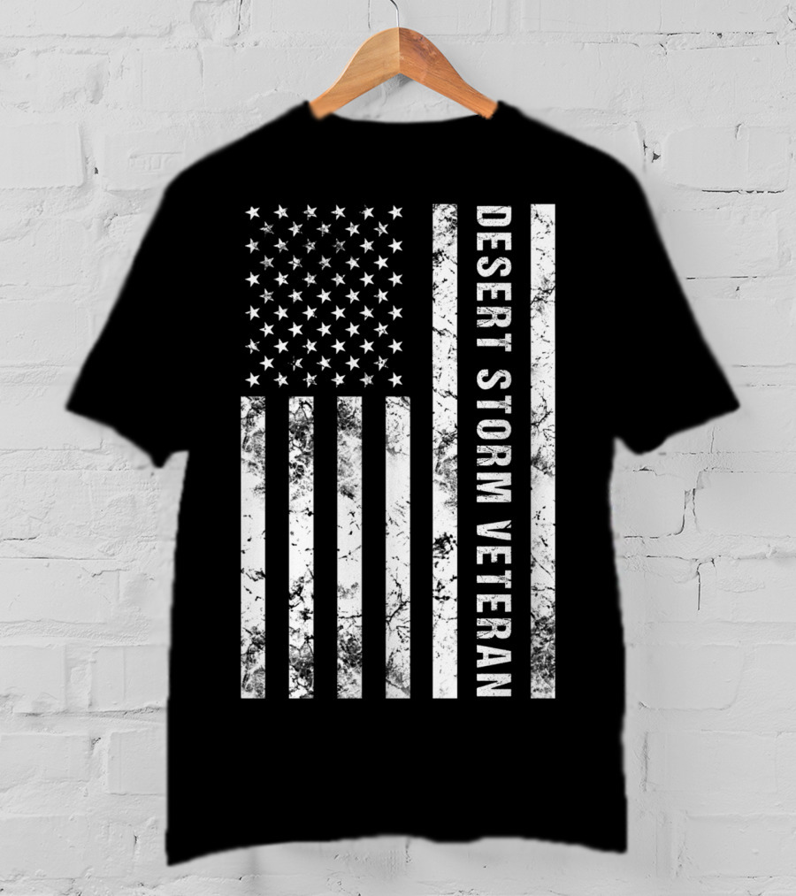 American Flag Desert Storm Veteran T-Shirt