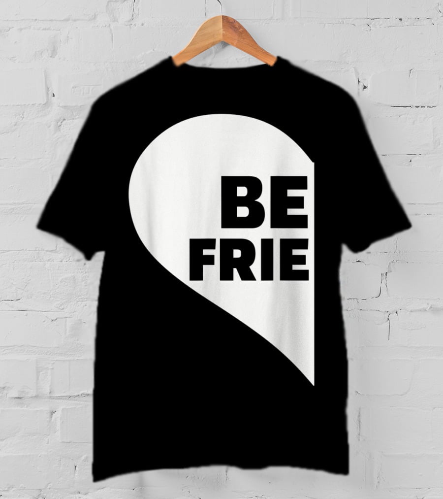 BE FRIE Best Friends Half Left Heart T-Shirt