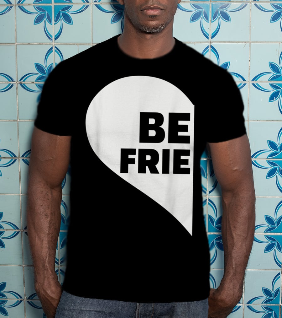 BE FRIE Best Friends Half Left Heart T-Shirt