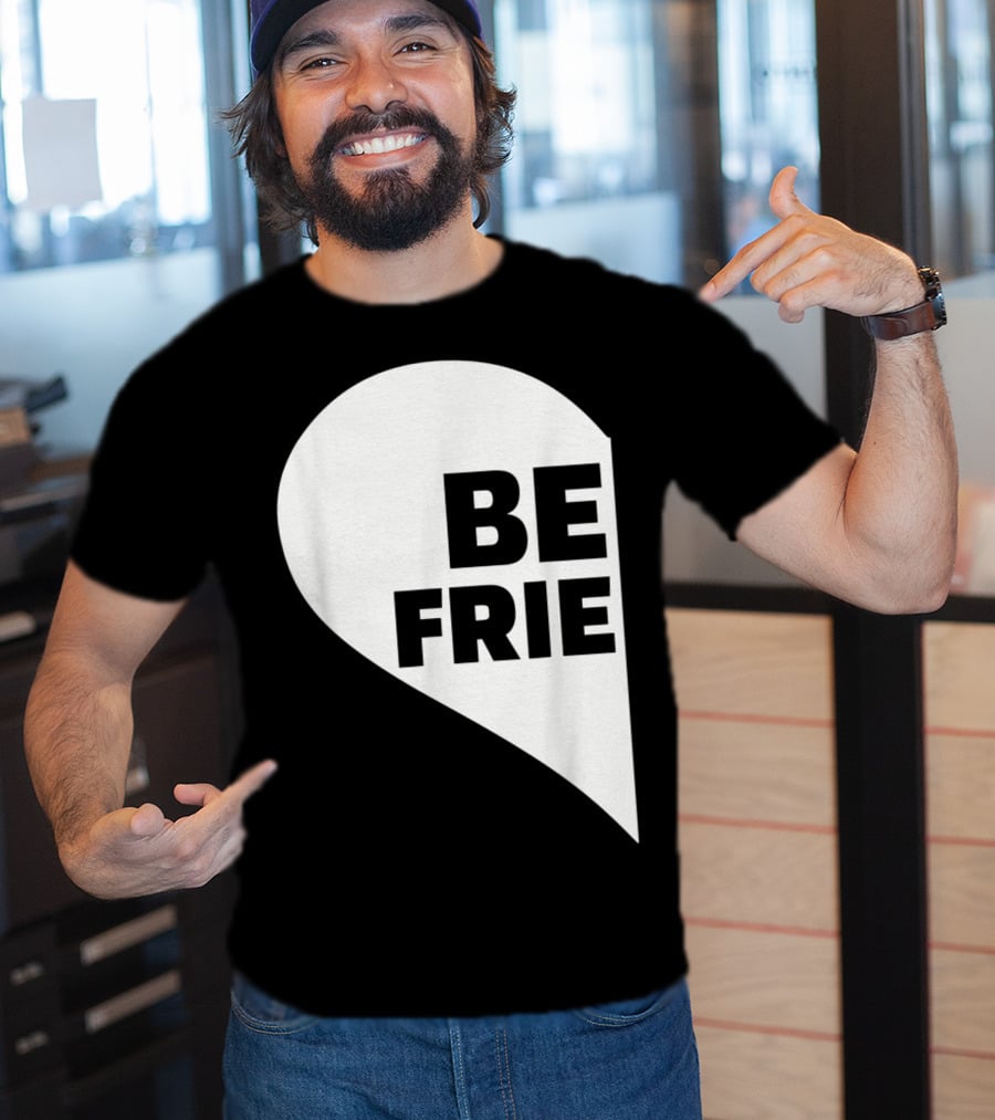 BE FRIE Best Friends Half Left Heart T-Shirt