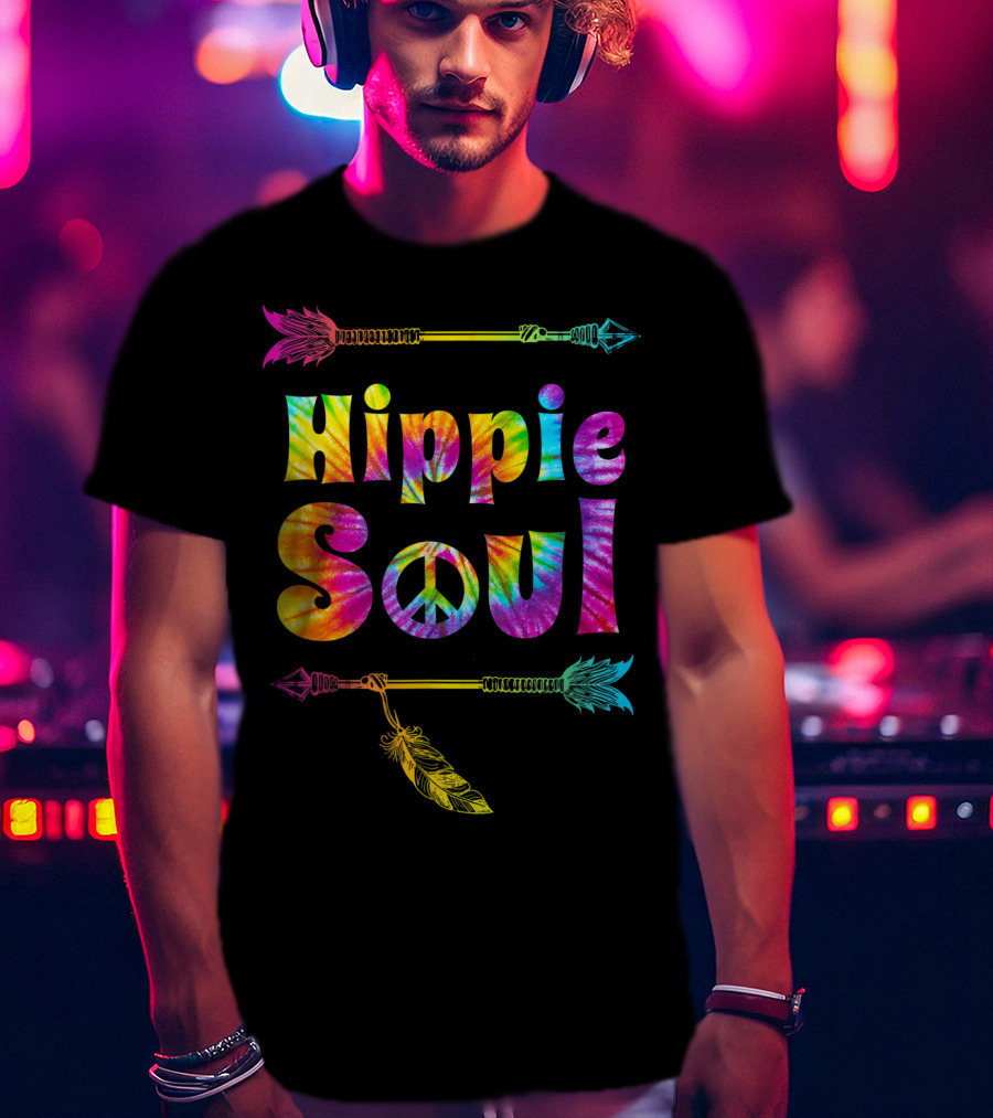 Hippie Soul Tie Dye Peace Tribal Love T-Shirt