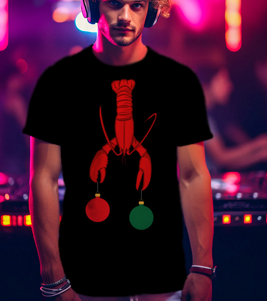 Louisiana Crawfish Cajun Holiday Ornaments T-Shirt