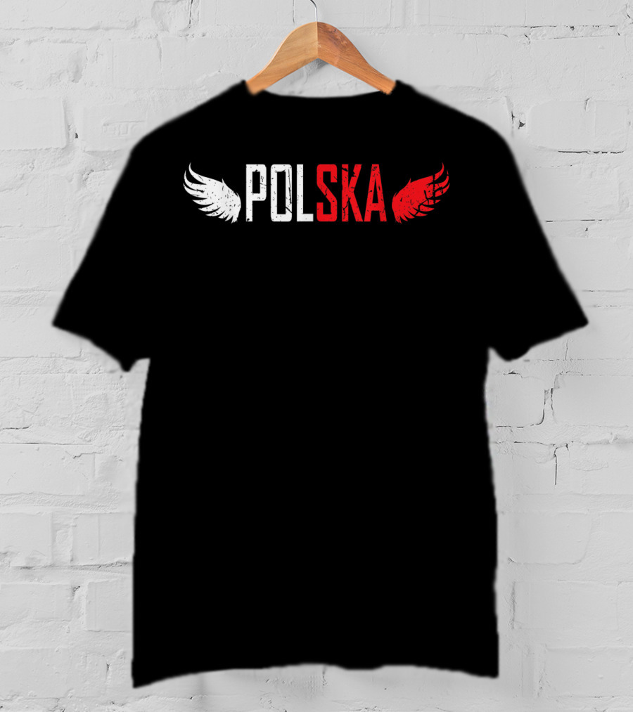 Polska White And Red Wings Polish For All From Poland Polskie T-Shirt