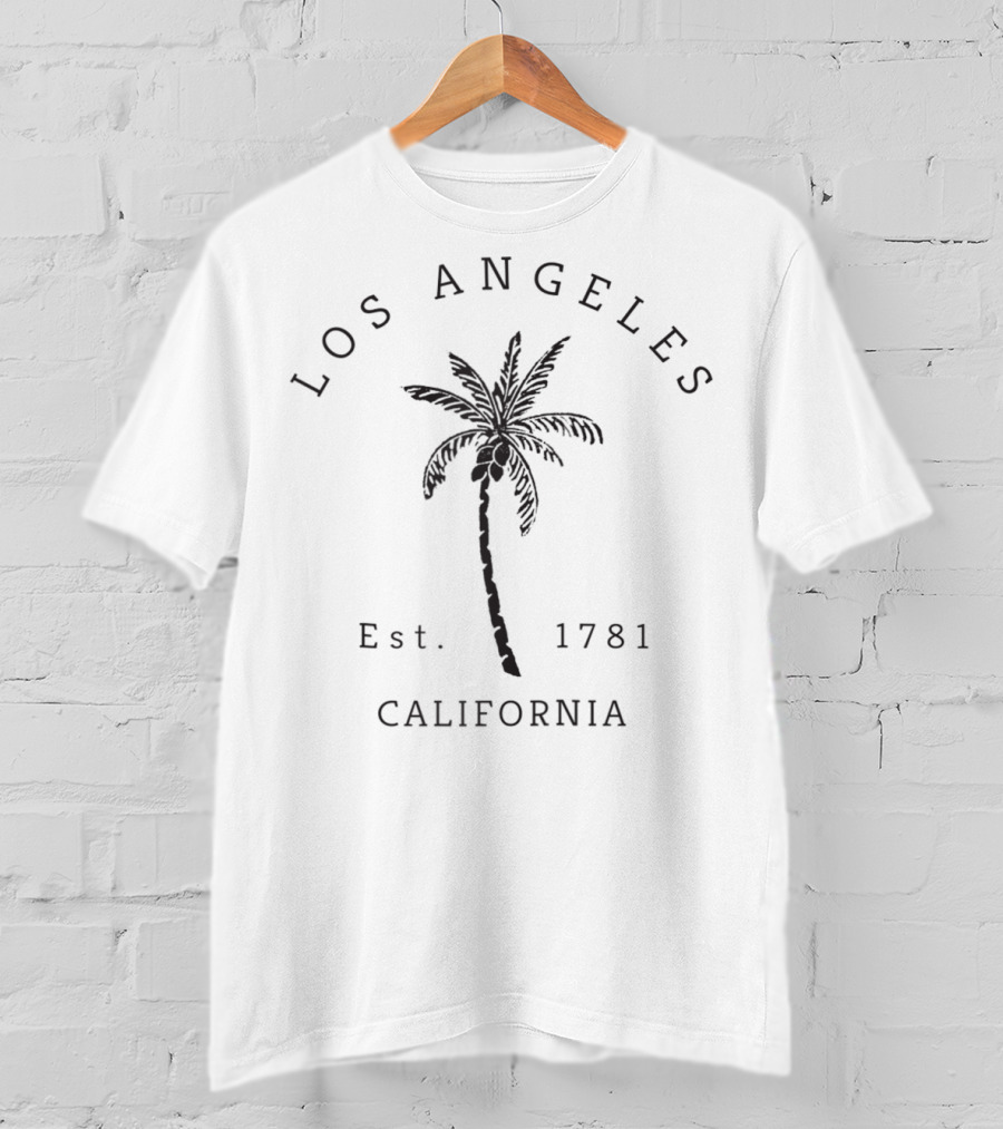 Los Angeles California Palm Tree Est. 1781 Retro Cool T-Shirt