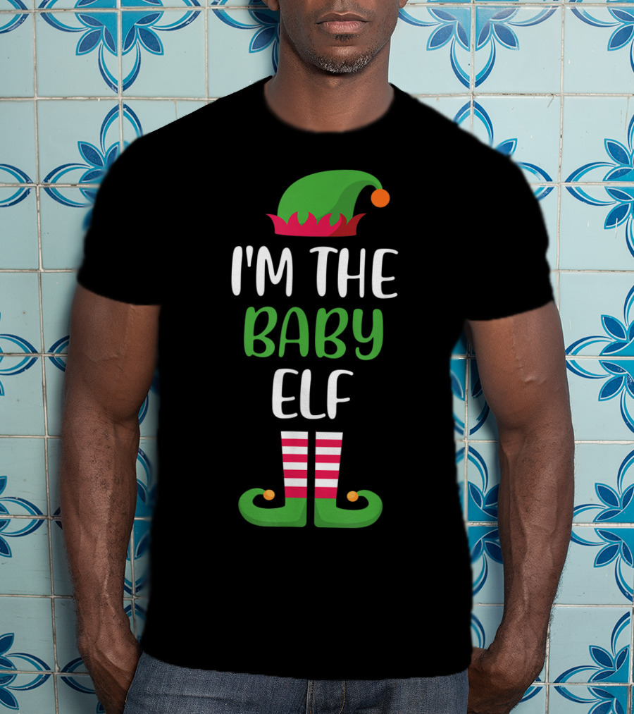 I'm The Baby Elf Family Group Matching Christmas T-Shirt
