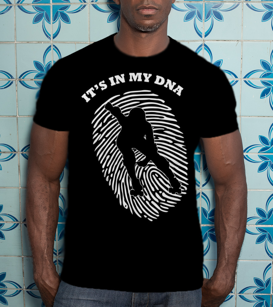 It's In My DNA Roller Derby Fingerprint Player T-Shirt