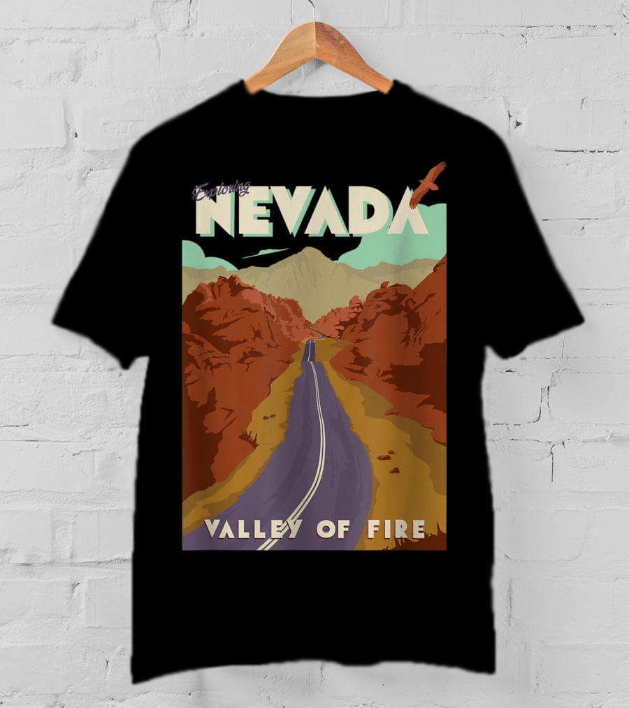 Entering Nevada Valley Of Fire Scenic Road Adventure T-Shirt