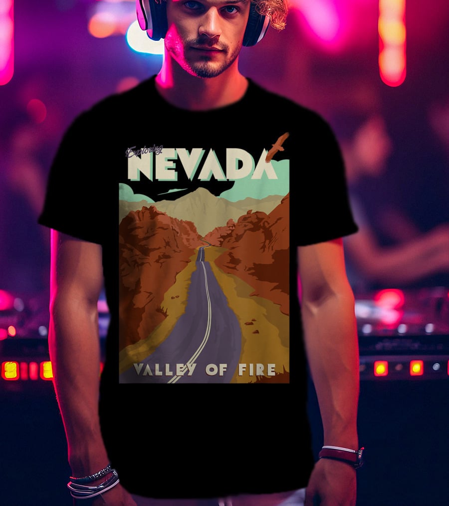 Entering Nevada Valley Of Fire Scenic Road Adventure T-Shirt