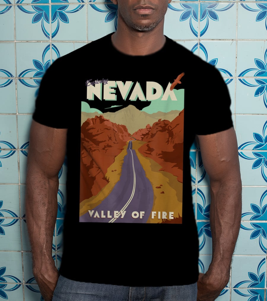 Entering Nevada Valley Of Fire Scenic Road Adventure T-Shirt