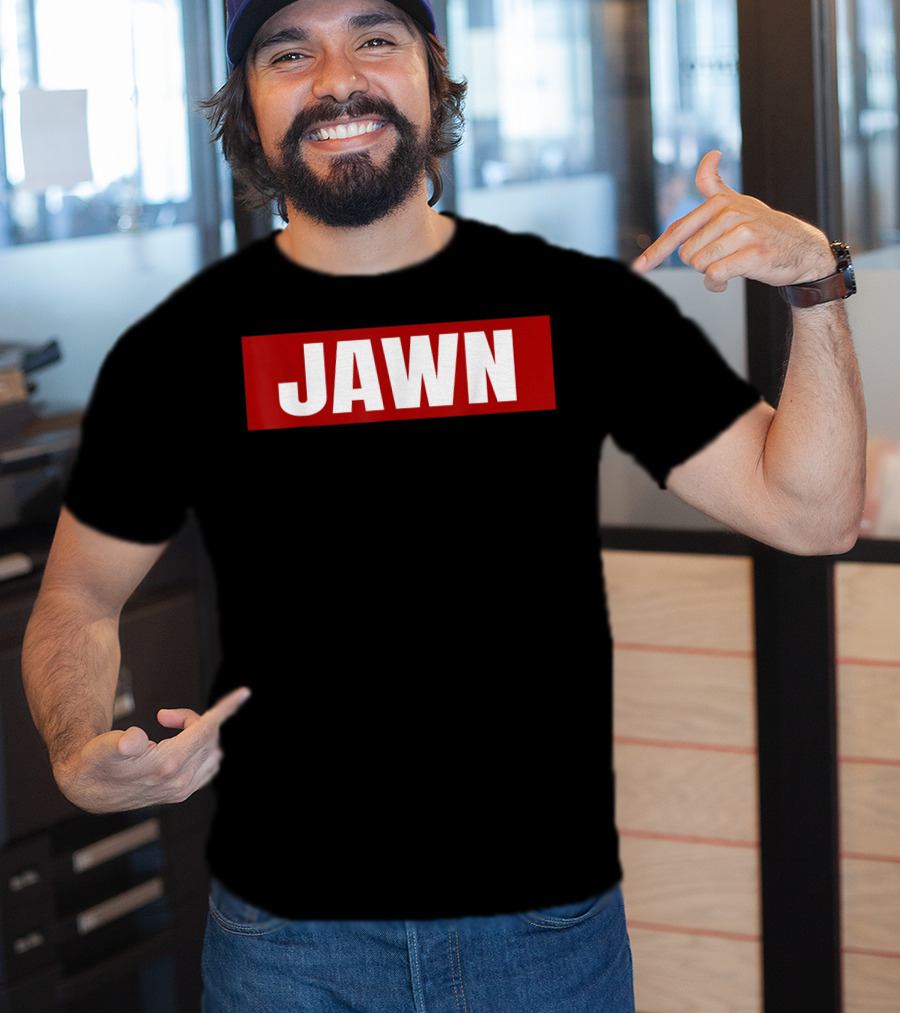 Philadelphia Jawn Bold Red Block Text T-Shirt