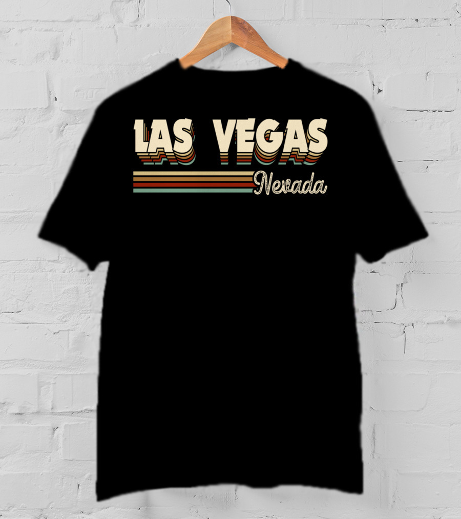 Las Vegas Nevada Retro Vintage 70s 80s T-Shirt