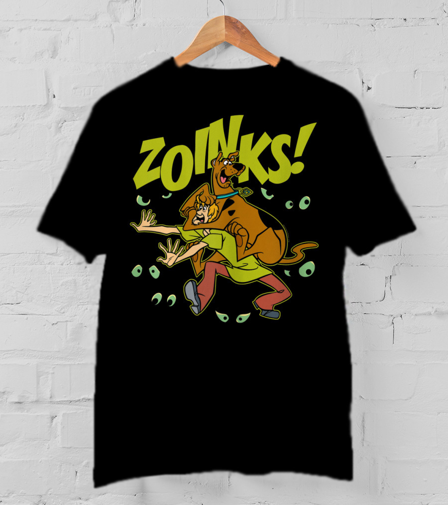 Zoinks Scooby-Doo And Shaggy Scared Eyes T-Shirt