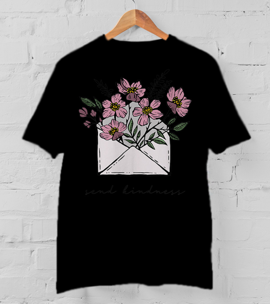 Send Kindness Envelope With Vintage Floral T-Shirt