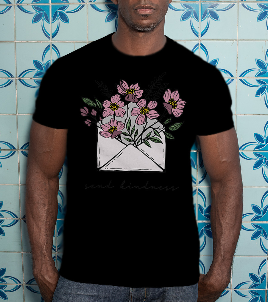 Send Kindness Envelope With Vintage Floral T-Shirt