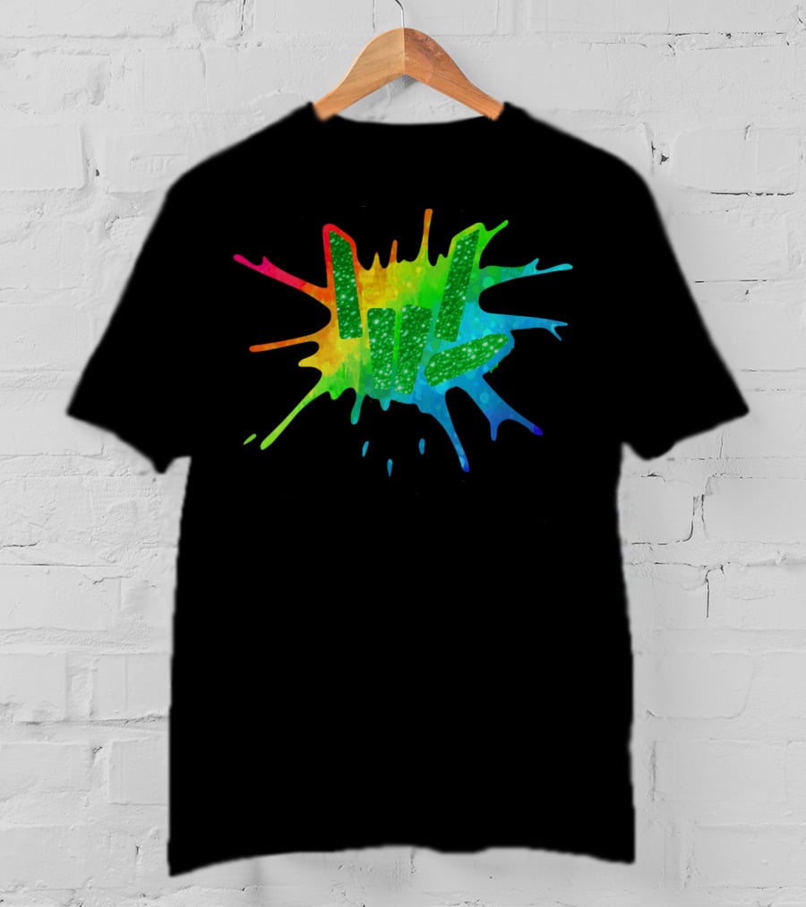Love Youth And Beautiful Rainbow Paint Splash T-Shirt