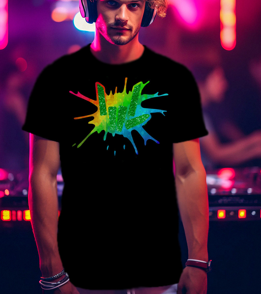 Love Youth And Beautiful Rainbow Paint Splash T-Shirt