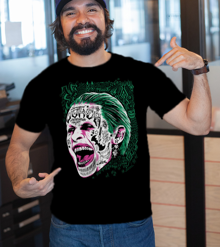 Suicide Squad Joker Damaged Clown Prince Gang Only Child Hahahaha T-Shirt