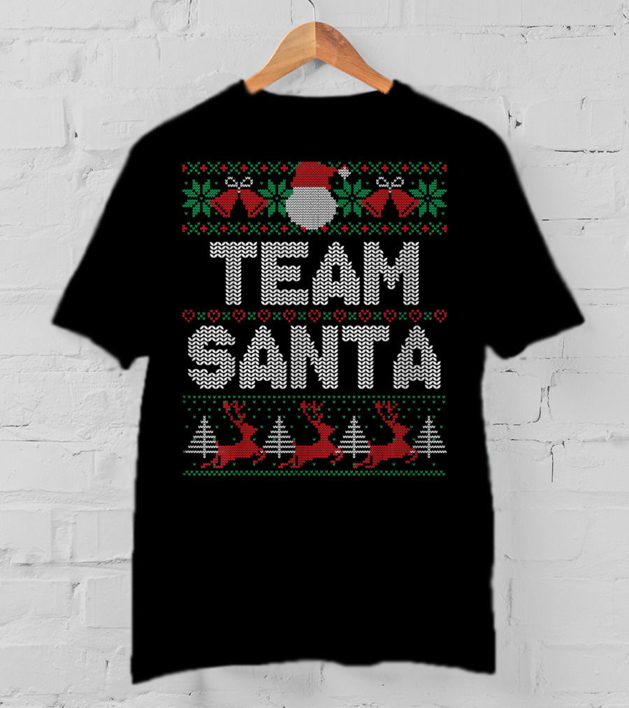 Team Santa Reindeer Christmas Family T-Shirt