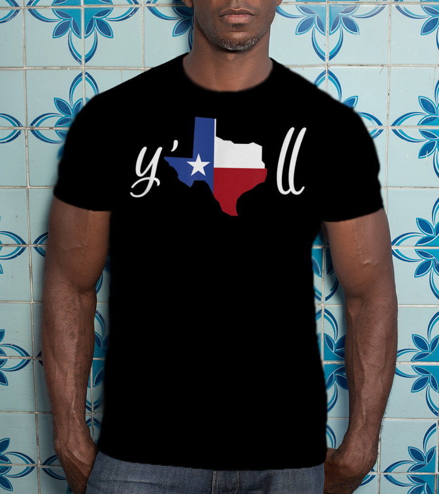 Y'all Texas Flag BBQ Lovers Slang T-Shirt