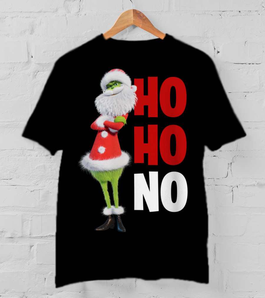 The Grinch Ho Ho No Christmas Santa Suit T-Shirt