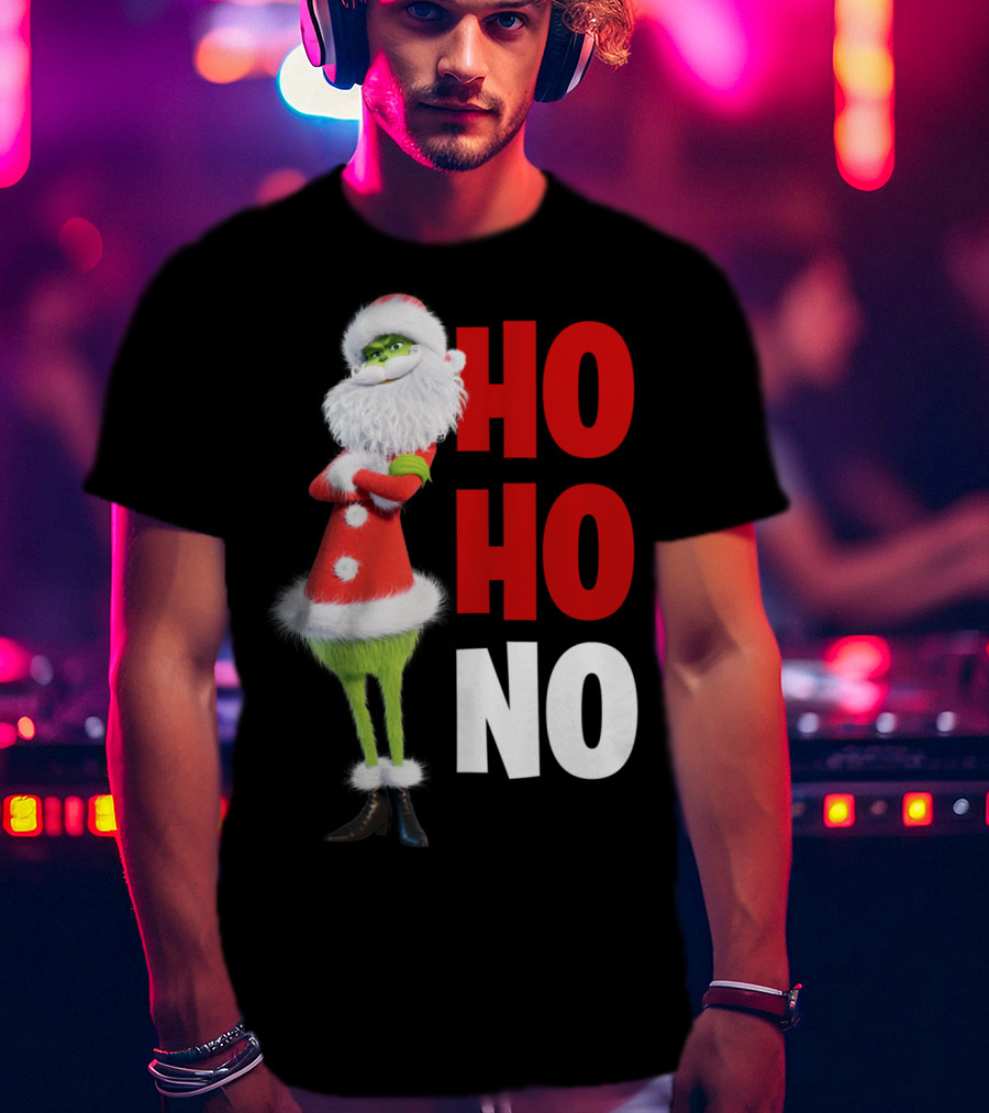 The Grinch Ho Ho No Christmas Santa Suit T-Shirt