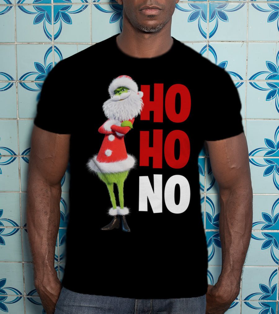 The Grinch Ho Ho No Christmas Santa Suit T-Shirt