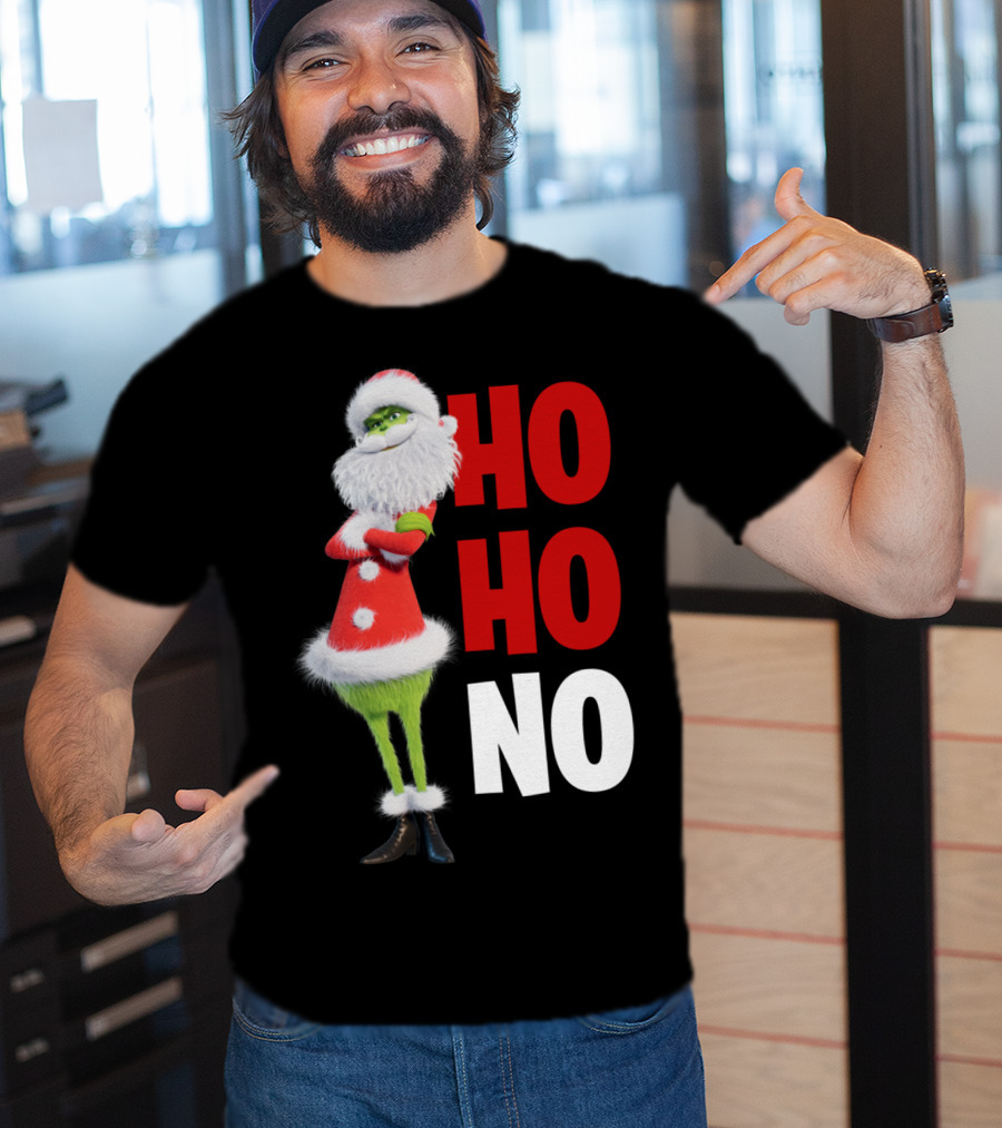 The Grinch Ho Ho No Christmas Santa Suit T-Shirt
