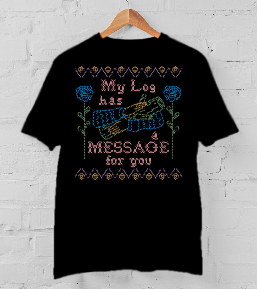 My Log Has A Message For You Twin Peaks Textile T-Shirt