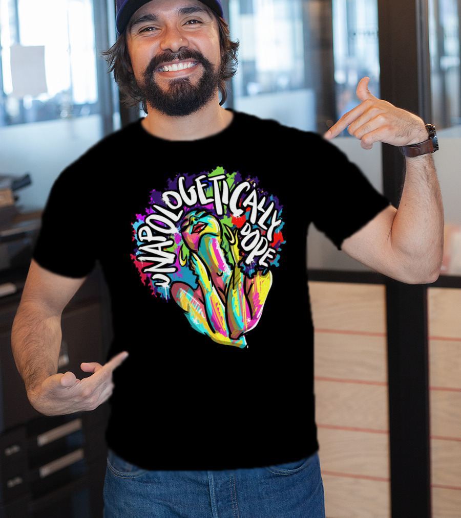 Unapologetically Dope Colorful Afro Woman T-Shirt